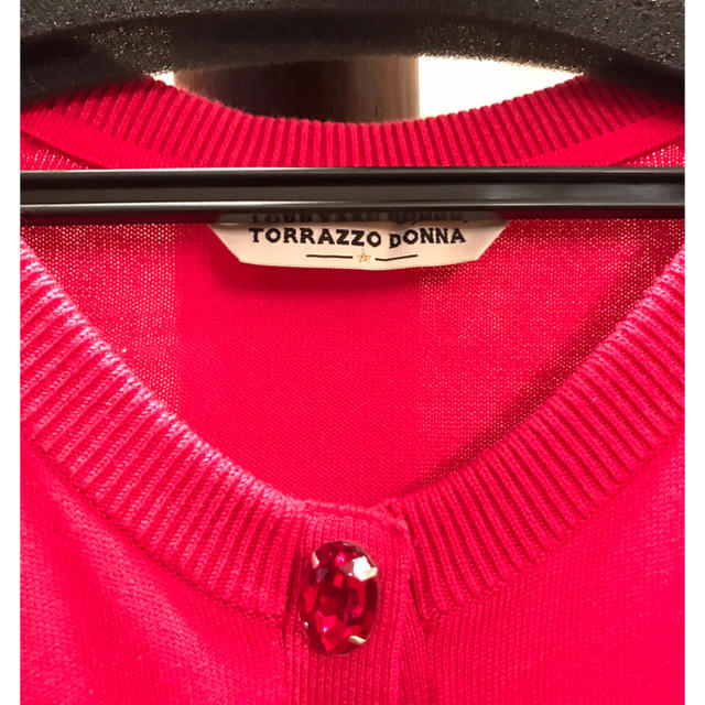 TORRAZZO DONNA(トラッゾドンナ)のtorrazzo donna    7分袖カーディガン レディースのトップス(カーディガン)の商品写真