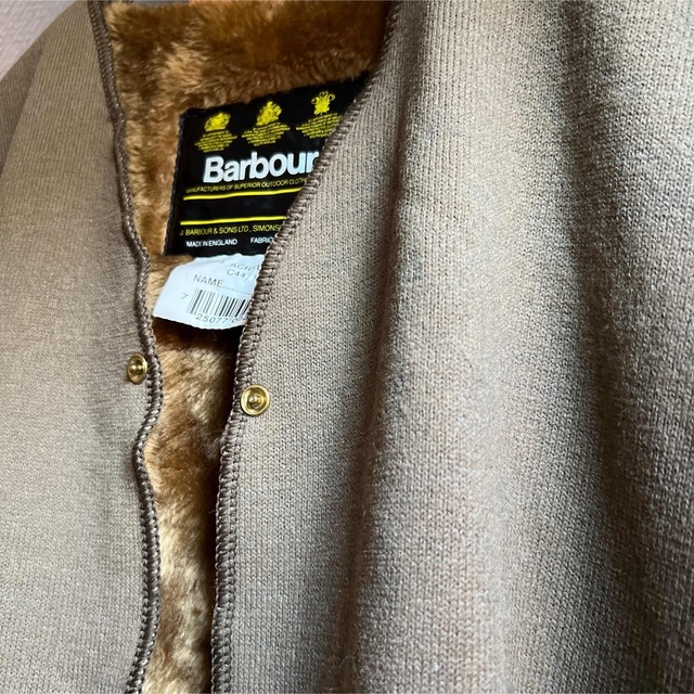 Barbour(バーブァー)の【極美品・英国製】90s Barbour バブアー ボア・ベスト ／C44 メンズのトップス(ベスト)の商品写真