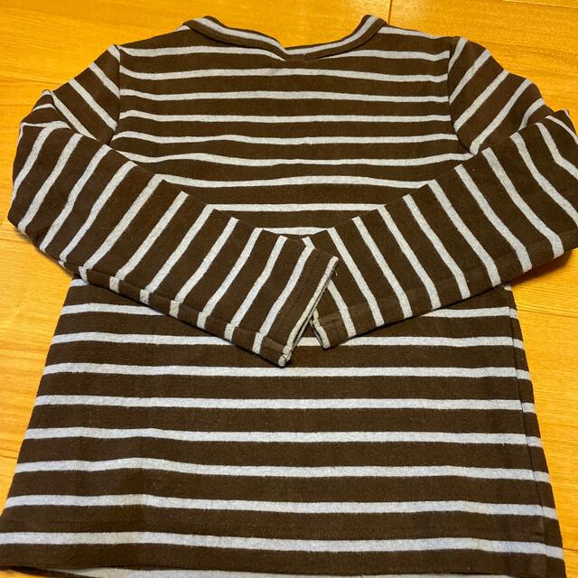 HAKKA(ハッカ)のhakka 厚手ボーダートップス キッズ/ベビー/マタニティのキッズ服男の子用(90cm~)(Tシャツ/カットソー)の商品写真