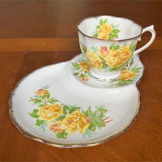 ロイヤルアルバート(ROYAL ALBERT)の【英国ビンテージ】ロイヤルアルバート★ティーローズ★テニスセット(食器)