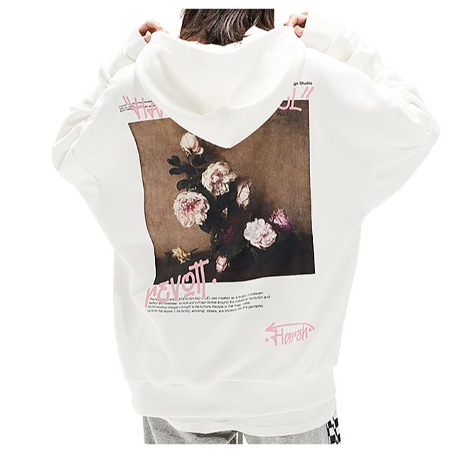 HARSH and CRUEL PAINTING BACK PRINT HOODIE ミニ裏毛 パーカー HARSH and CRUEL PAINTING BACK PRINT HOODIE ミニ裏毛 パーカー