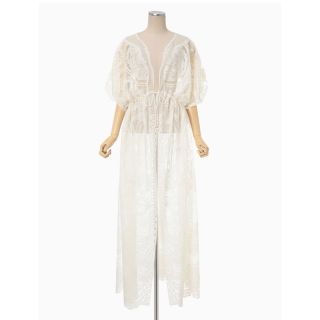 マメ(mame)のmame新品Curtain Lace Drawstring Waist Coat(ロングワンピース/マキシワンピース)