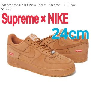 シュプリーム(Supreme)のSupreme×NIKE☆Air Force 1 Wheatウィート24cm(スニーカー)