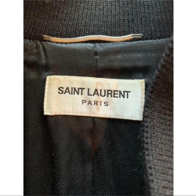 Saint Laurent paris テディジャケット 46黒 未使用