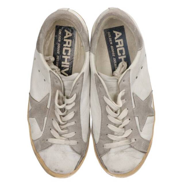 GOLDEN GOOSE(ゴールデングース)のゴールデングース ARCHIVE SUPERSTAR ヴィンテージ加工ローカット スニーカー メンズ 40 メンズの靴/シューズ(スニーカー)の商品写真