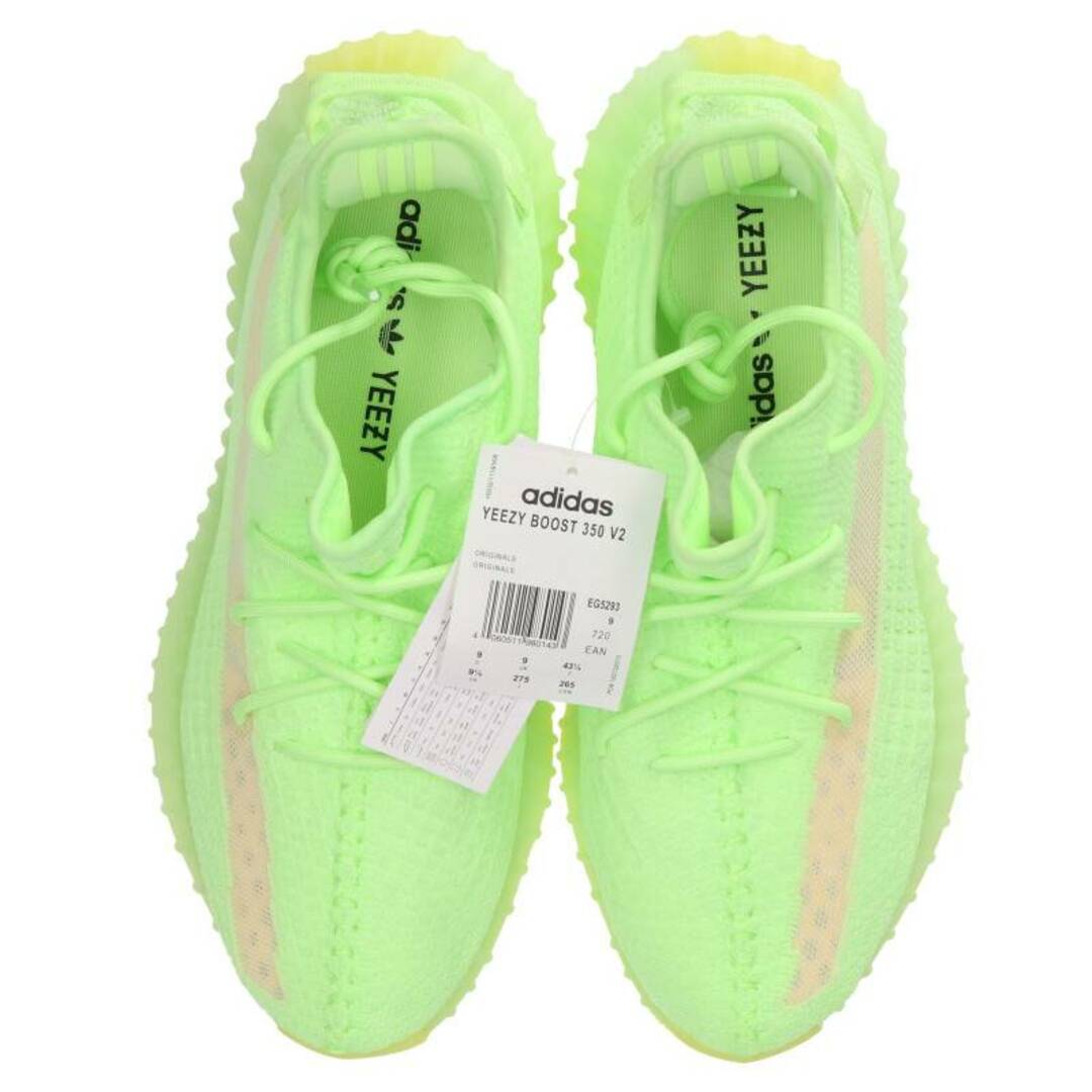 adidas(アディダス)のアディダス カニエウエスト YEEZY BOOST 350 V2 GLOW IN THE DARK  EG5293 イージーブーストグロウスニーカー  メンズ 27.5cm メンズの靴/シューズ(スニーカー)の商品写真