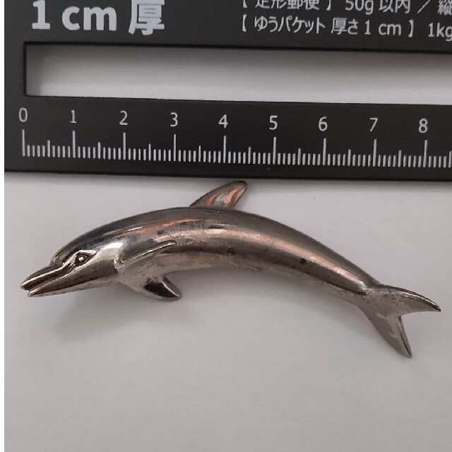 シルバー イルカ🐬メモ立て文鎮2セット レディースのアクセサリー(ネックレス)の商品写真