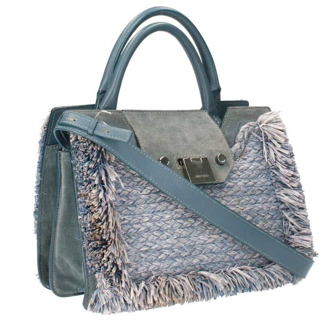 Jimmy Choo ジミーチュウ ラフィア REBELショルダーバッグ