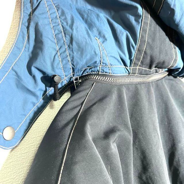 【サスクワァッチ】ナイロンジャケット 中綿ダウン (M)青 ブルー 暖かい
