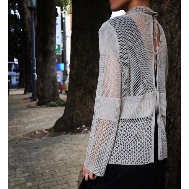 mame - 新品mame High Neck Mesh Topの通販 by black_white's shop