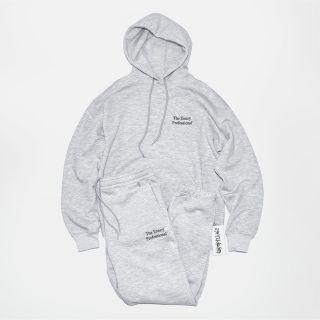 ワンエルディーケーセレクト(1LDK SELECT)のエンノイ HOODIE＋SWEAT PANTS (GRAY) 刺繍色 BLACK(パーカー)