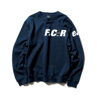 エフシーアールビー(F.C.R.B.)の19aw fcrb「STRADDLE LOGO CREW NECK」XL 紺(スウェット)