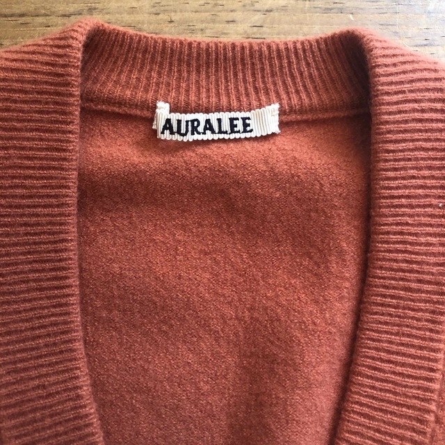 auralee felted wool knit v neck フェルト ニット