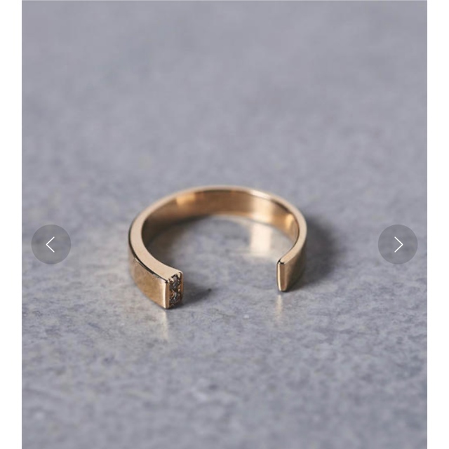 Hirotaka(ヒロタカ)> DIA CUFF ピンキー リング 【メール便無料】 e