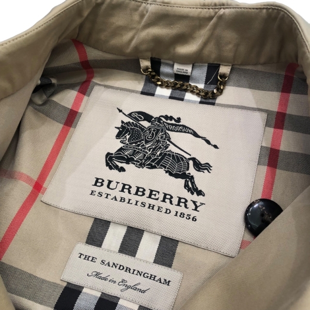 BURBERRY(バーバリー)のバーバリー BURBERRY サンドリンガム ショートトレンチコート 【中古】 メンズのジャケット/アウター(トレンチコート)の商品写真