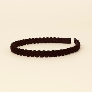 イリス(Iris)の【IRIS 47】trim head band カチューシャ　ウール　1cm(カチューシャ)