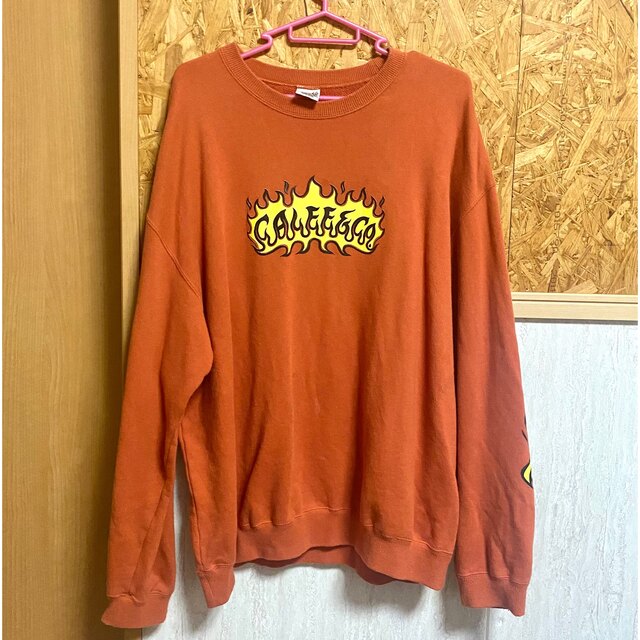 CALEE(キャリー)のCALEE Flame logo crew neck sweat ORANGE レディースのトップス(トレーナー/スウェット)の商品写真