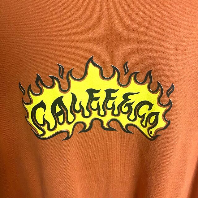 CALEE(キャリー)のCALEE Flame logo crew neck sweat ORANGE レディースのトップス(トレーナー/スウェット)の商品写真