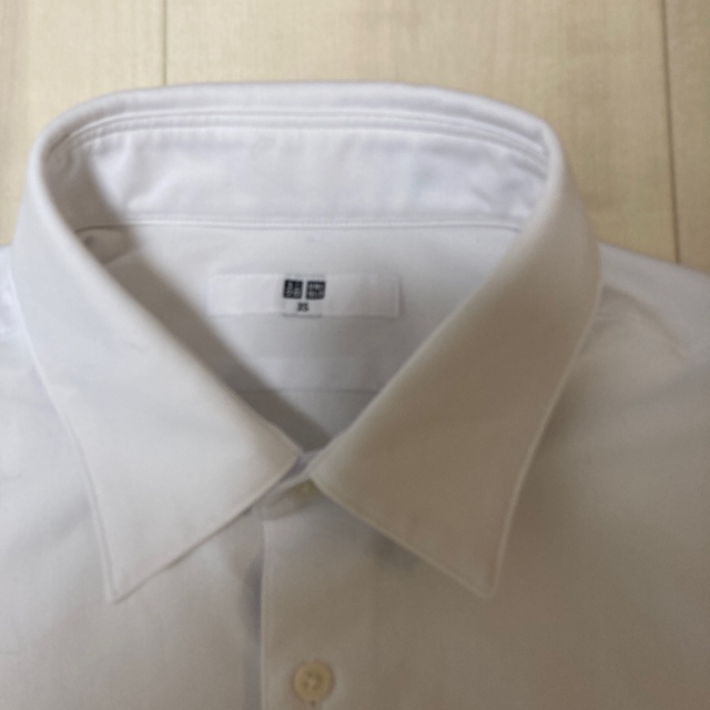 UNIQLO(ユニクロ)のユニクロ メンズ XS ファインクロスシャツ 白 メンズのトップス(シャツ)の商品写真