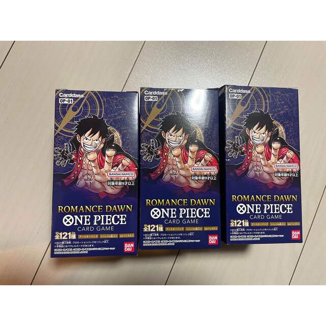 ONE PIECE(ワンピース)のONE PIECE カードゲーム ROMANCE DAWN BOX エンタメ/ホビーのトレーディングカード(Box/デッキ/パック)の商品写真