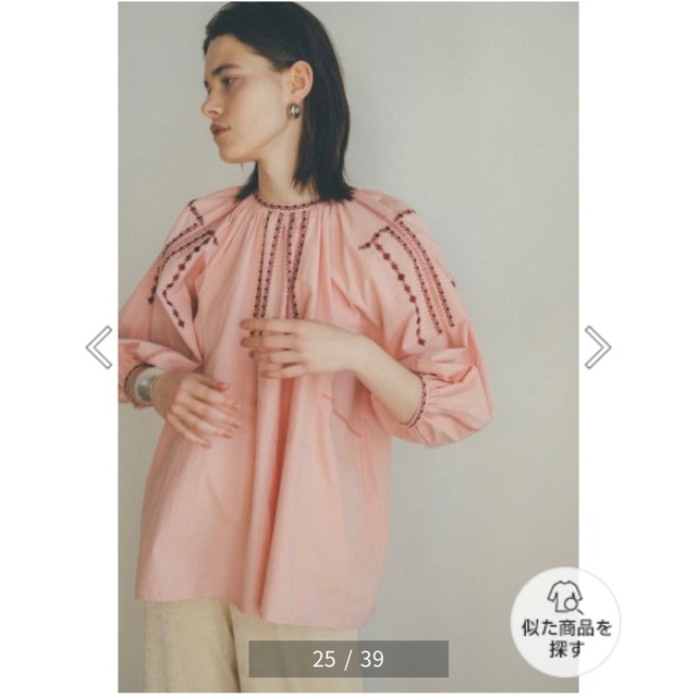 CLANE(クラネ)のCLANE SMOCK EMBROIDERY PUFF TOPS レディースのトップス(シャツ/ブラウス(長袖/七分))の商品写真