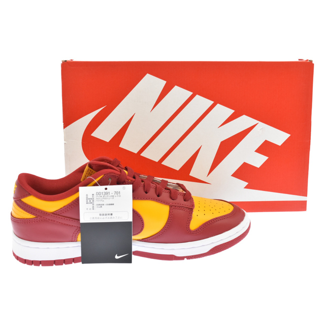 NIKE ナイキ DUNK LOW RETRO CHAMPIONSHIP KETCHAP&MUSTERD DD1391-701ダンクロー レトロ ローカットスニーカー US9 レッド/イエロー