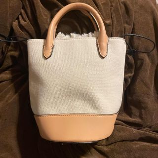 ザラ(ZARA)の未使用ZARAバケツキャンパスバック(ハンドバッグ)