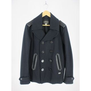 ディーゼル(DIESEL)のディーゼル ウール ピーコート レザーエポレット Size L(ピーコート)