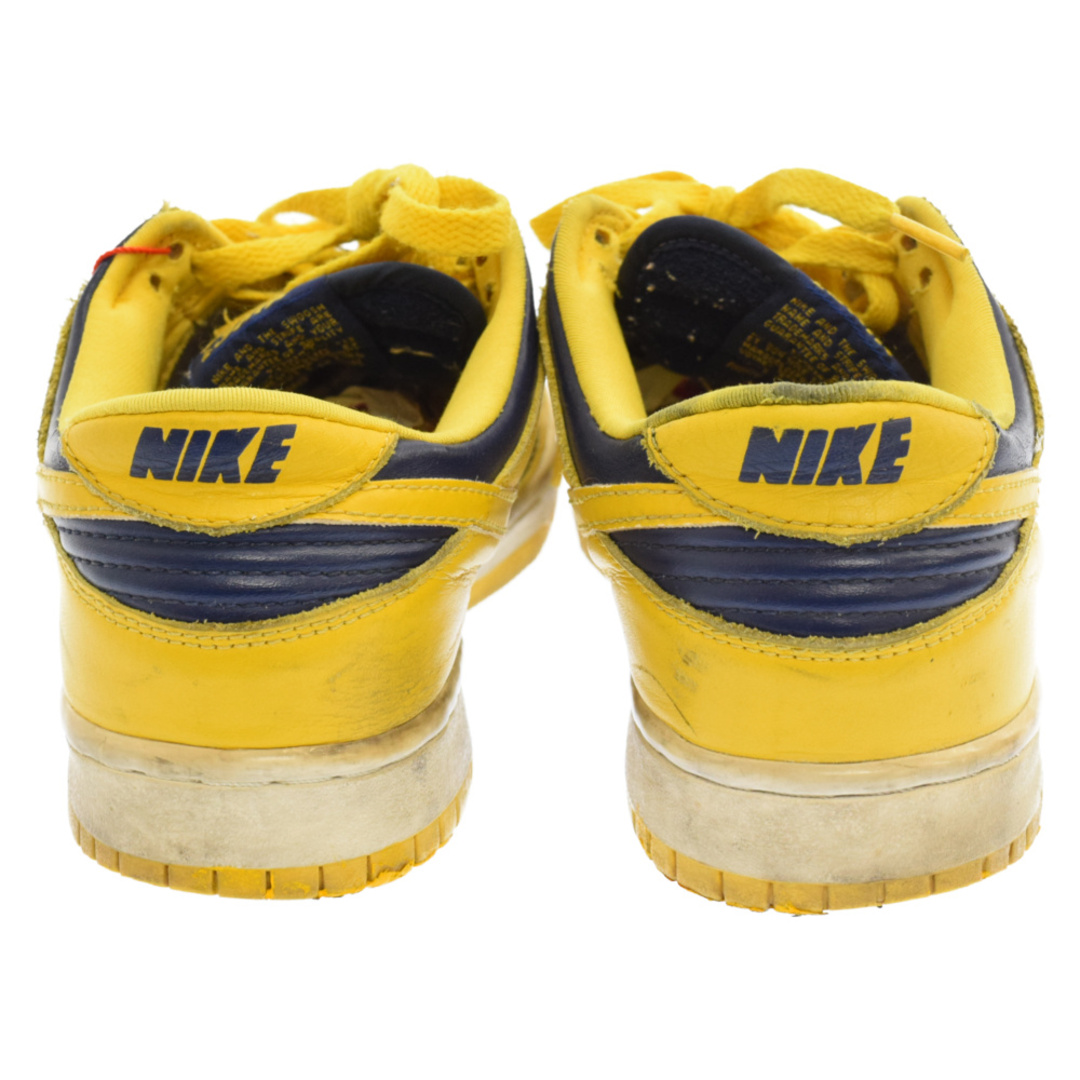 NIKE ナイキ 99年製 DUNK LOW VARSITY MAIZE 裏ダンク 630358-741 ダンク ローカットスニーカー ミシガン ヴァーシティメイズ US7.5 イエロー/ネイビー