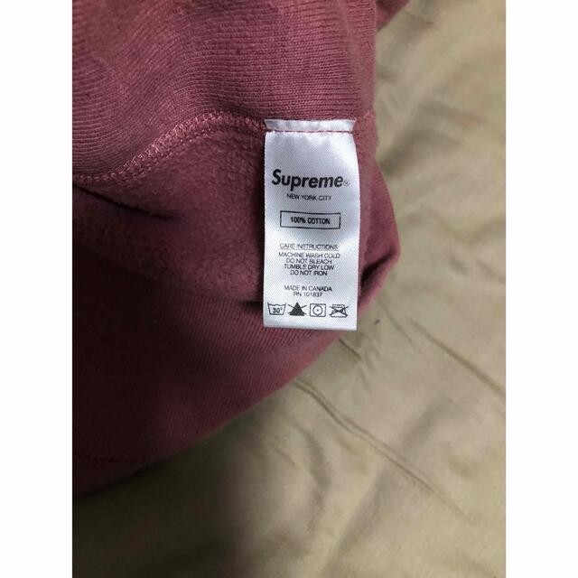 Supreme(シュプリーム)のXL supreme パーカー　ピンク メンズのトップス(パーカー)の商品写真