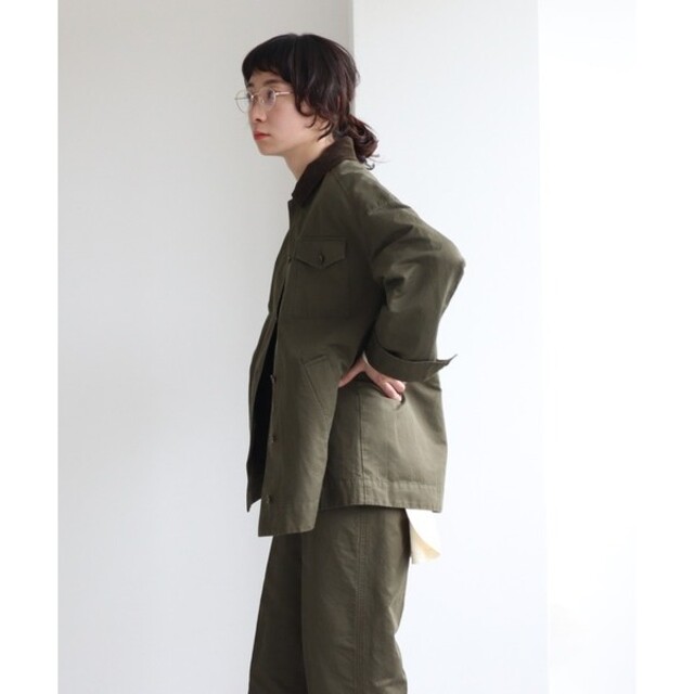 yuni　高密度サテン 製品染め militaryジャケットミリタリージャケット