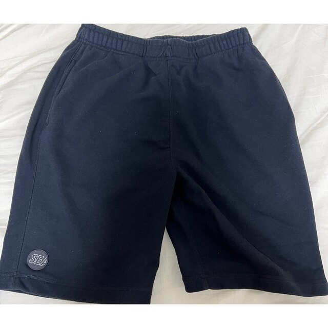 WIND AND SEA(ウィンダンシー)のWIND AND SEA WDS-PT-02　Sweat shorts ブラック メンズのパンツ(ショートパンツ)の商品写真