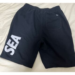 ウィンダンシー(WIND AND SEA)のWIND AND SEA WDS-PT-02　Sweat shorts ブラック(ショートパンツ)