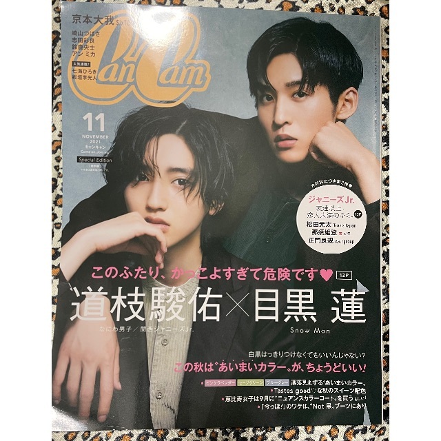贈る結婚祝い 目黒蓮 non-no camcan 4月号2冊セット cominox.com.mx