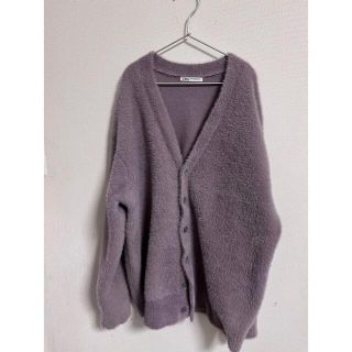 ザラ(ZARA)のZARA パープルカーディガン　ファーカーディガン(カーディガン)