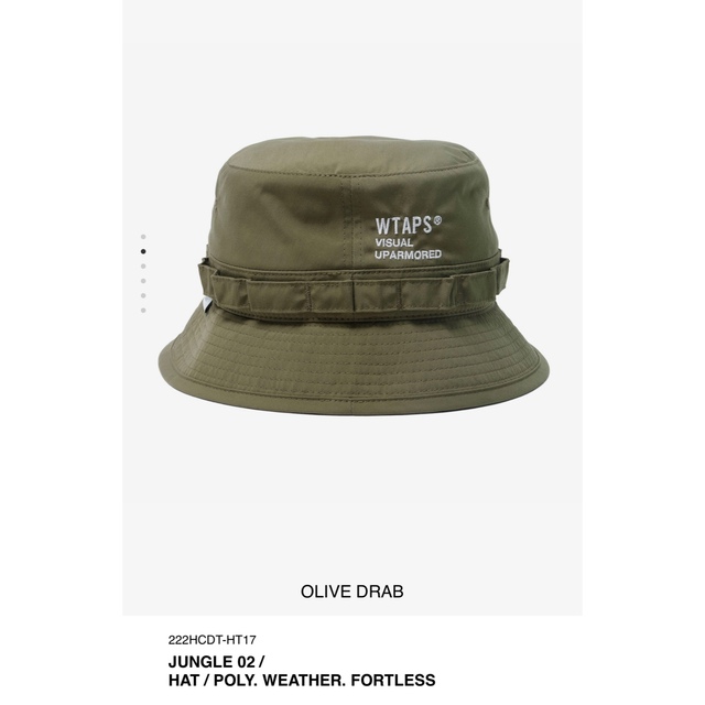 当店一番人気】 新品 WTAPS JUNGLE 02 HAT オリーブ Mサイズ ilam.org