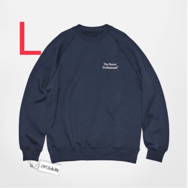 ennoy スタイリスト私物 CREW SWEAT NAVY