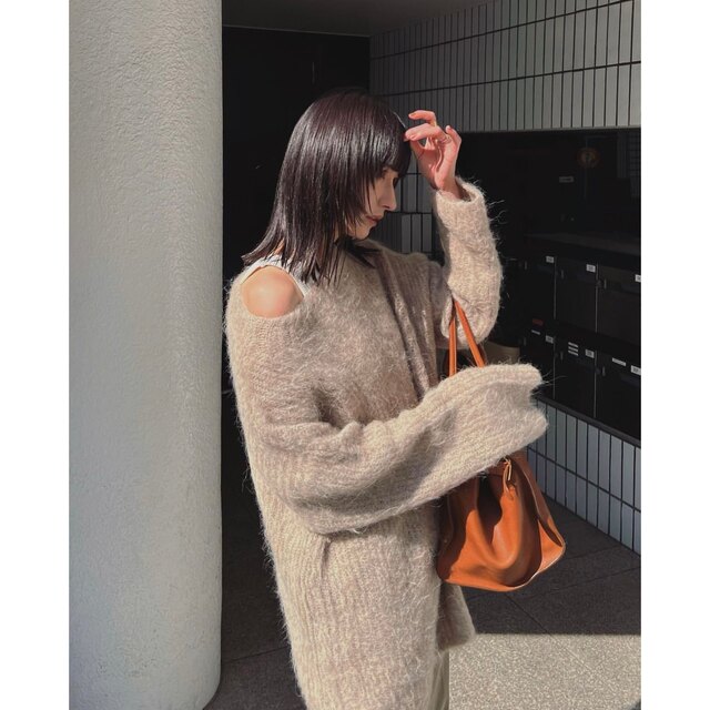 クラネ正規品!新品BOAT NECK ALPACA OVER KNIT TOPS