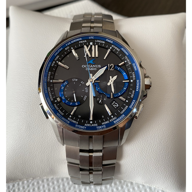 本物の CASIO オシアナス OCW-S3400 マンタ 腕時計(アナログ)