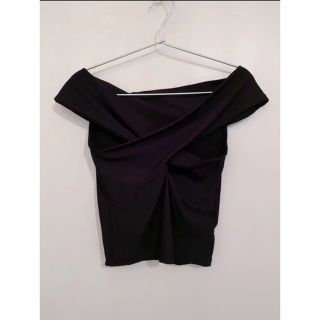 ザラ(ZARA)のZARA センタークロスオフショルトップス(カットソー(半袖/袖なし))