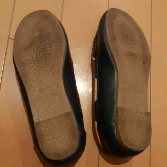 グッディgoodday紺ネイビー×ピンクローファー21センチ レディースの靴/シューズ(ローファー/革靴)の商品写真