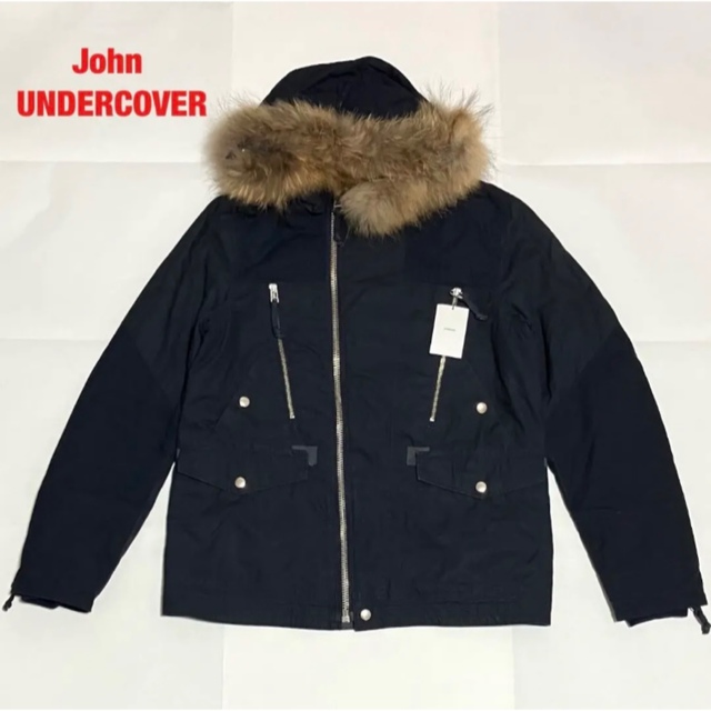 【美品】JohnUNDERCOVER　キルティングアーミーブルゾン　タヌキファー