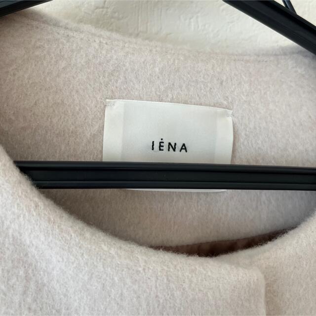 IENA(イエナ)の未使用　IENA ラムウールノーカラーロングコート レディースのジャケット/アウター(ロングコート)の商品写真
