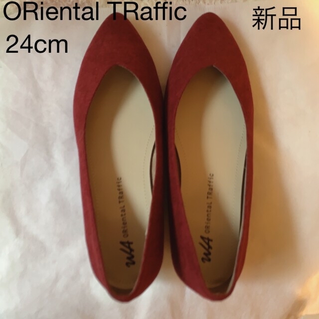 ORiental TRaffic(オリエンタルトラフィック)のORiental TRaffic  パンプス 赤 3cm レディースの靴/シューズ(ハイヒール/パンプス)の商品写真