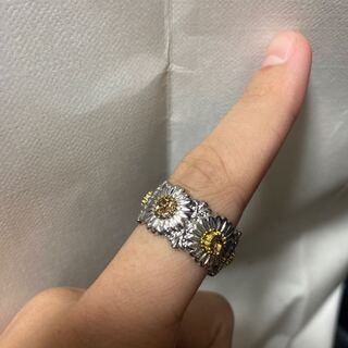 vintage flower ring 925(リング(指輪))