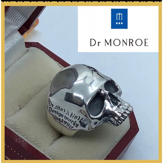 Dr.MONROE(ドクターモンロー)の美品　Dr MONROE ドクターモンロー　スカル　リング　シルバー925 メンズのアクセサリー(リング(指輪))の商品写真