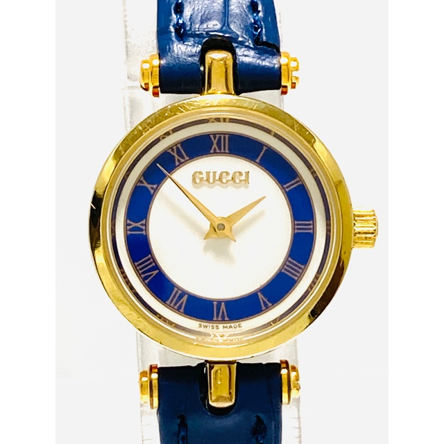Gucci - 美品! GUCCI 電池&ベルト新品交換済み レディース腕時計