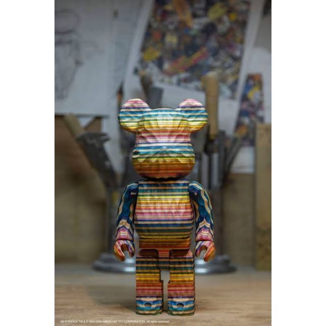 BE@RBRICK カリモク　HAROSHI  carvedwood 400％