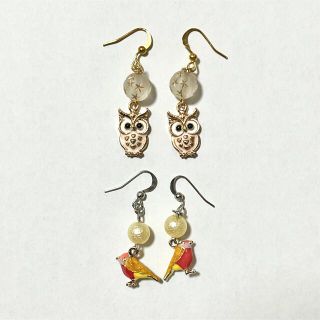 鳥のピアス・イヤリングセット(ピアス)