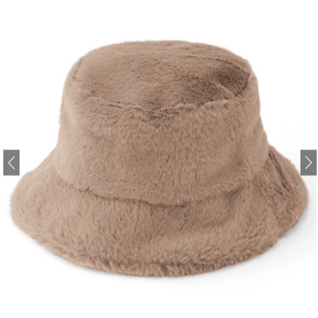 GRL(グレイル)のグレイル　ファーバケットハット　モカ レディースの帽子(ハット)の商品写真
